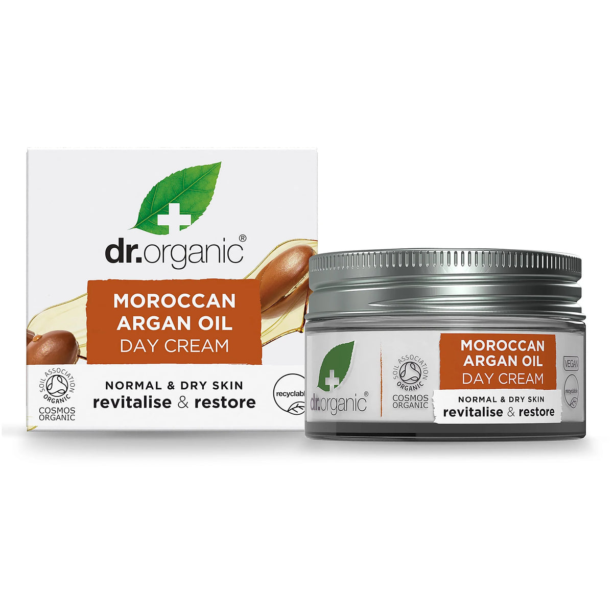 Crema de Dia Aceite de Argan · Dr Organic · 50 ml