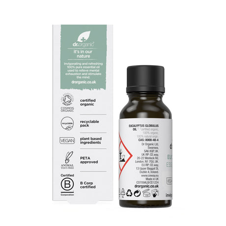 Aceite Esencial de Eucalipto · Dr Organic · 10 ml