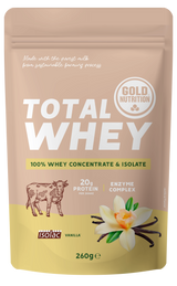 Total Whey Vanilla · Gold Nutrition · 260 gramos