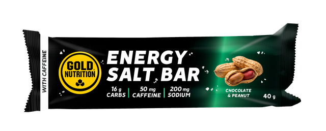 Endurance Salt Bar Chocolate y Cacahuete · Gold Nutrition · 40 gramos