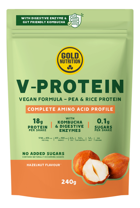 V-Protein Avellana · Gold Nutrition · 240 gramos