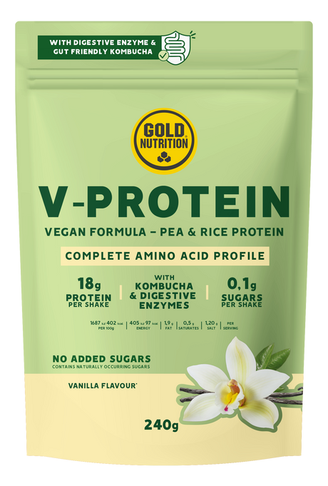 V-Protein Vanilla · Gold Nutrition · 240 gramos