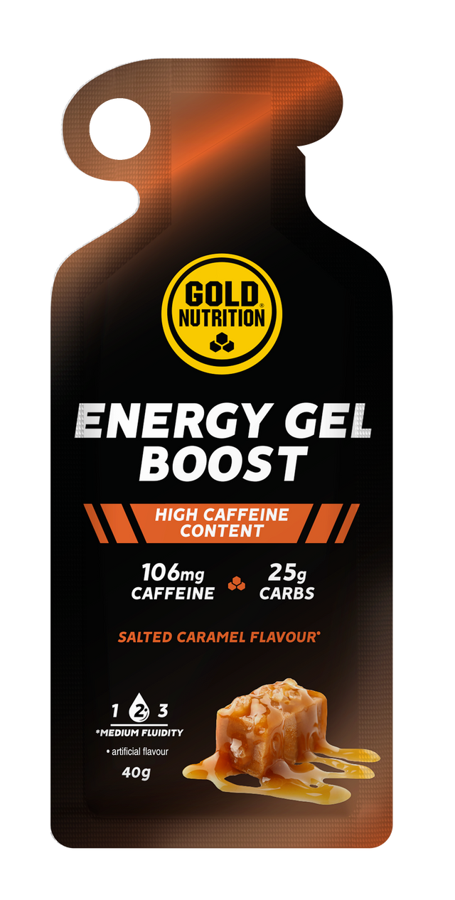 Boost Plus Gel Caramelo Salado · Gold Nutrition · 40 gramos