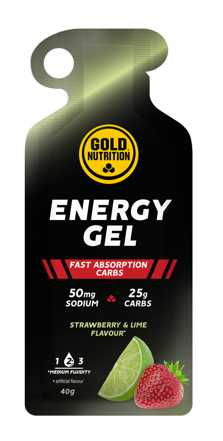 Energy Gel Fresa y Lima · Gold Nutrition · 40 gramos