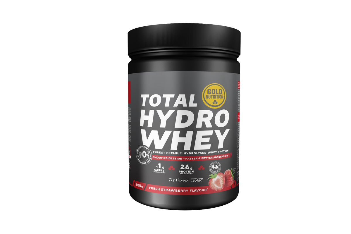 Total Hydro Whey Fresa · Gold Nutrition · 900 gramos