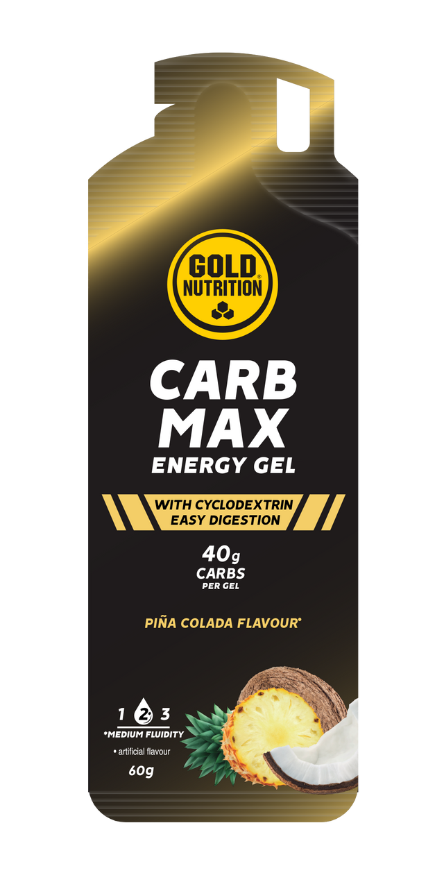 Carb Max Energy Gel Piña Colada · Gold Nutrition · 60 gramos
