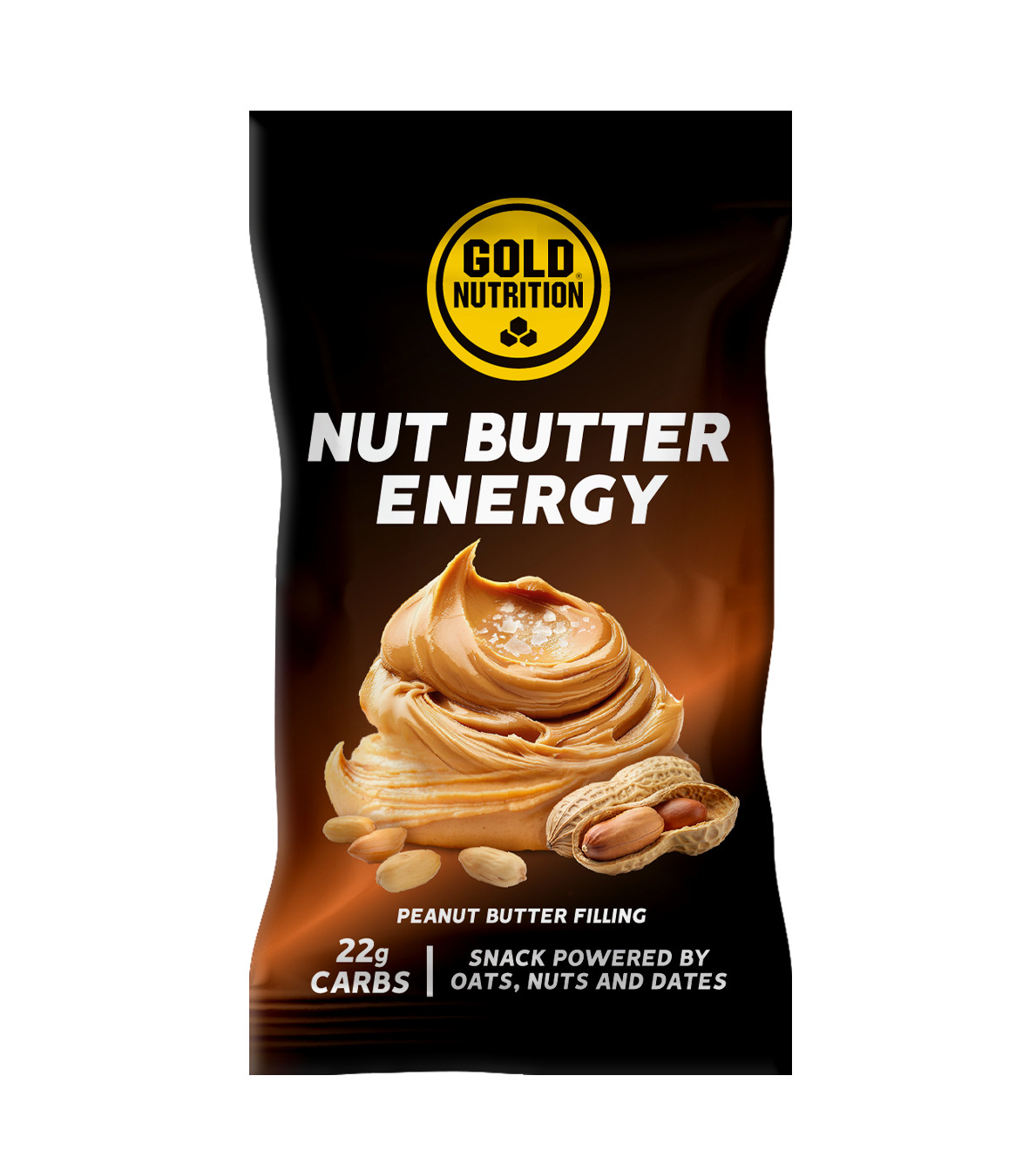 Nut Butter Energy Snack Crema de Cacahuete · Gold Nutrition · 40 gramos