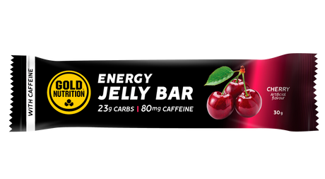 Jelly Bar Caffeine Cereza · Gold Nutrition · 30 gramos