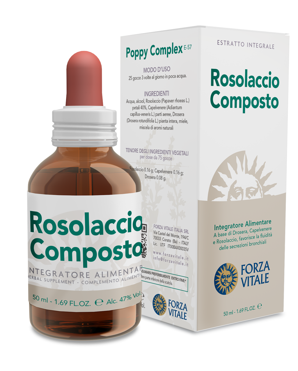 Rosolaccio Composto · Forza Vitale · 50 ml