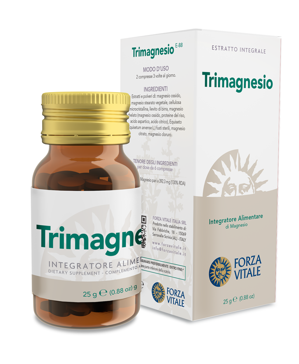 Trimagnesio · Forza Vitale · 25 gramos