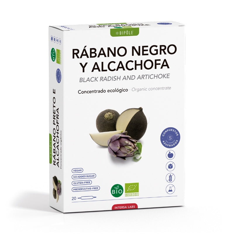 Bipole Rábano Negro y Alcachofa · Dietéticos Intersa · 20 ampollas