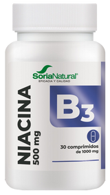 Niacina (Vitamina B3) - Liberación Sostenida · Soria Natural · 30 comprimidos