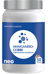 Manganeso y Cobre en Microgránulos · Neo · 50 cápsulas