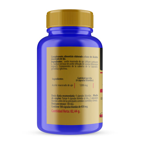 Aceite de Ajo · Sanon · 180 cápsulas