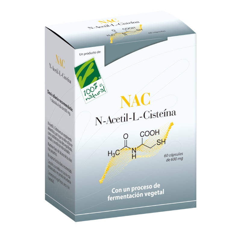 NAC · 100% Natural · 60 cápsulas