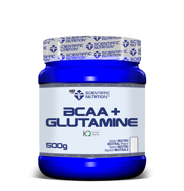 BCAA + Glutamina: Sabor Neutro · Scientiffic Nutrition · 500 gramos