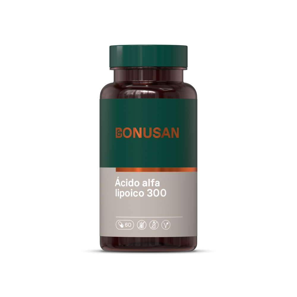 Ácido Alfa Lipoico 300 mg · Bonusan · 60 cápsulas