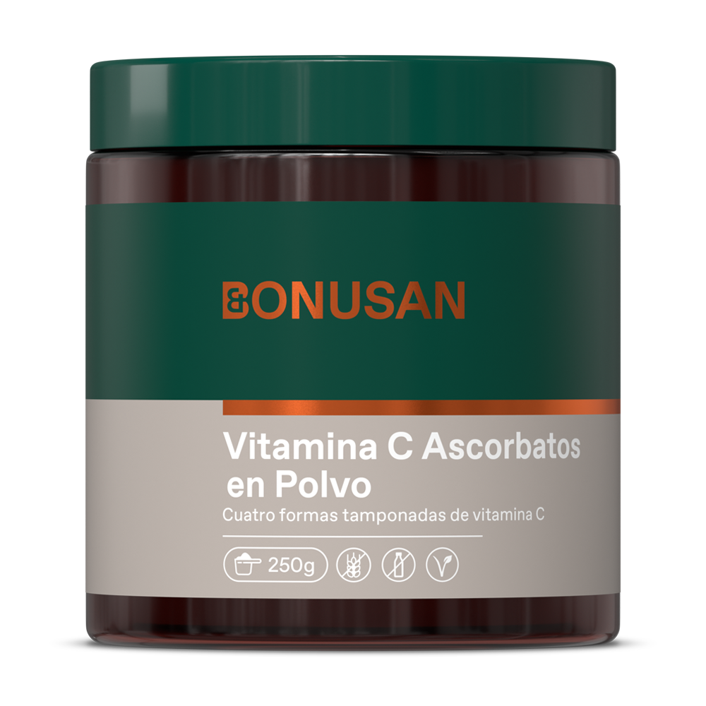 Vitamina C en Polvo (Ascorbatos) · Bonusan · 250 gramos