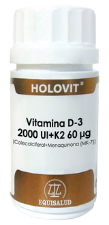 Holovit Vitamina D3 & K2 · Equisalud · 50 cápsulas
