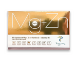 Magnesio, Zinc, Vit C y B6 · Veggunn · 90 cápsulas