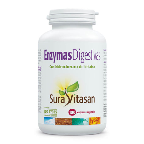 Enzymas Digestivas · Sura Vitasan · 100 cápsulas