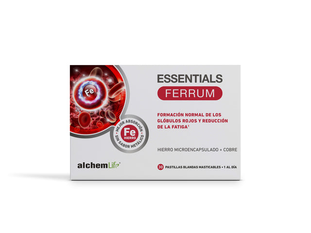 Essentials Ferrum · AlchemLife · 30 pastillas masticables