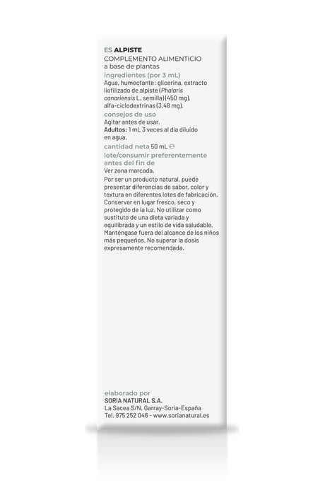 Extracto de Alpiste · Soria Natural · 50 ml