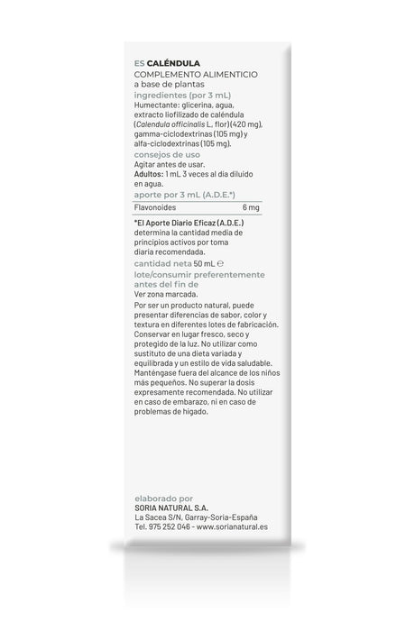 Extracto Natural de Caléndula · Soria Natural · 50 ml - 2