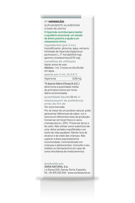 Extracto de Hipérico XXI · Soria Natural · 50 ml - 2