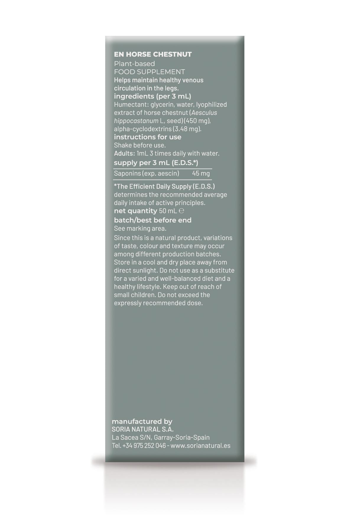 Extracto de Castaño de Indias XXI · Soria Natural · 50 ml - 2