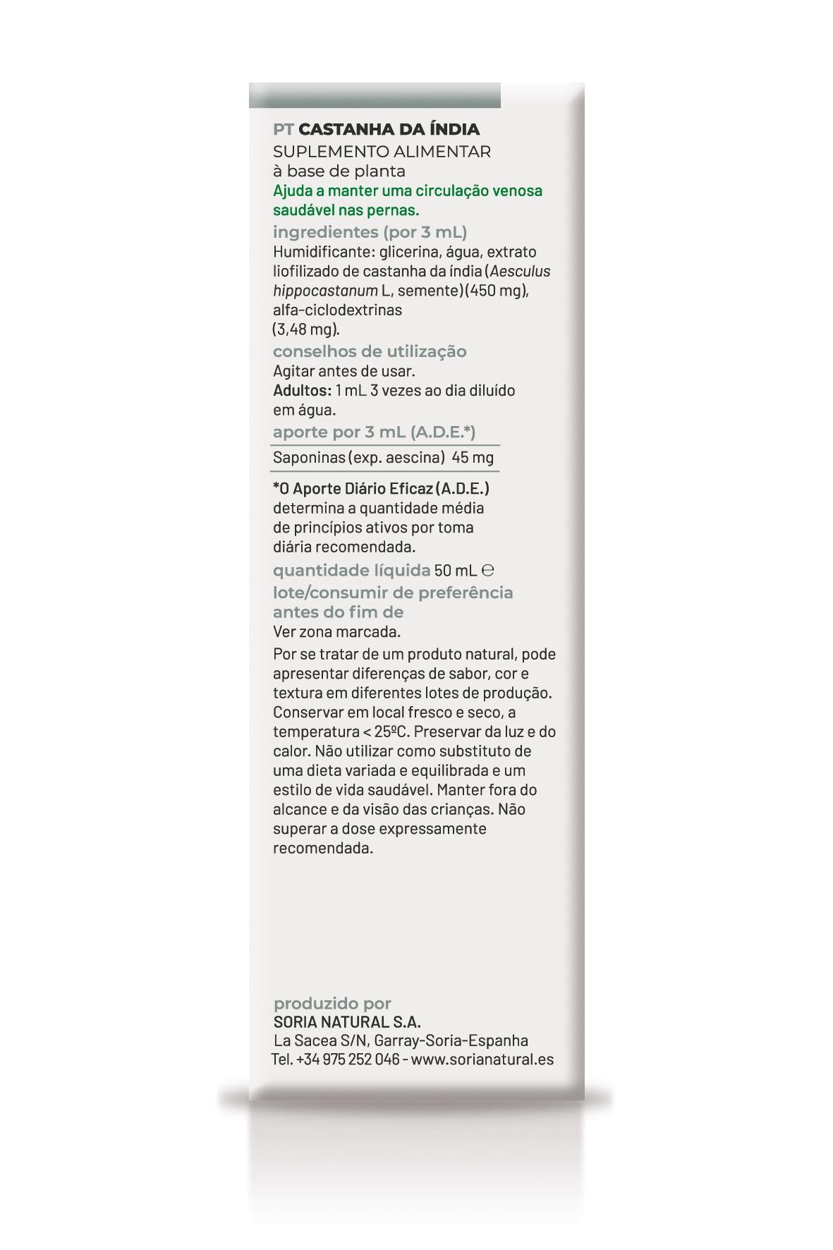 Extracto de Castaño de Indias XXI · Soria Natural · 50 ml - 4