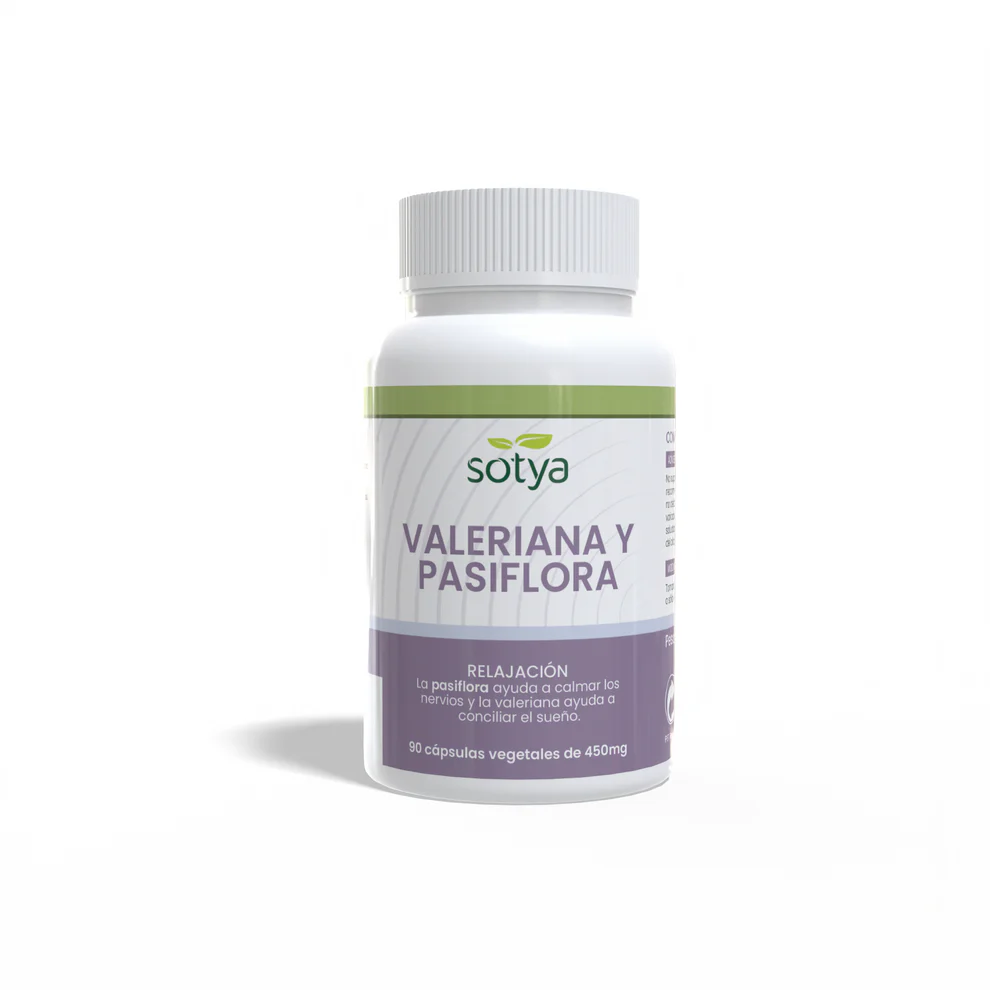 Valeriana y Pasiflora · Sotya · 90 cápsulas