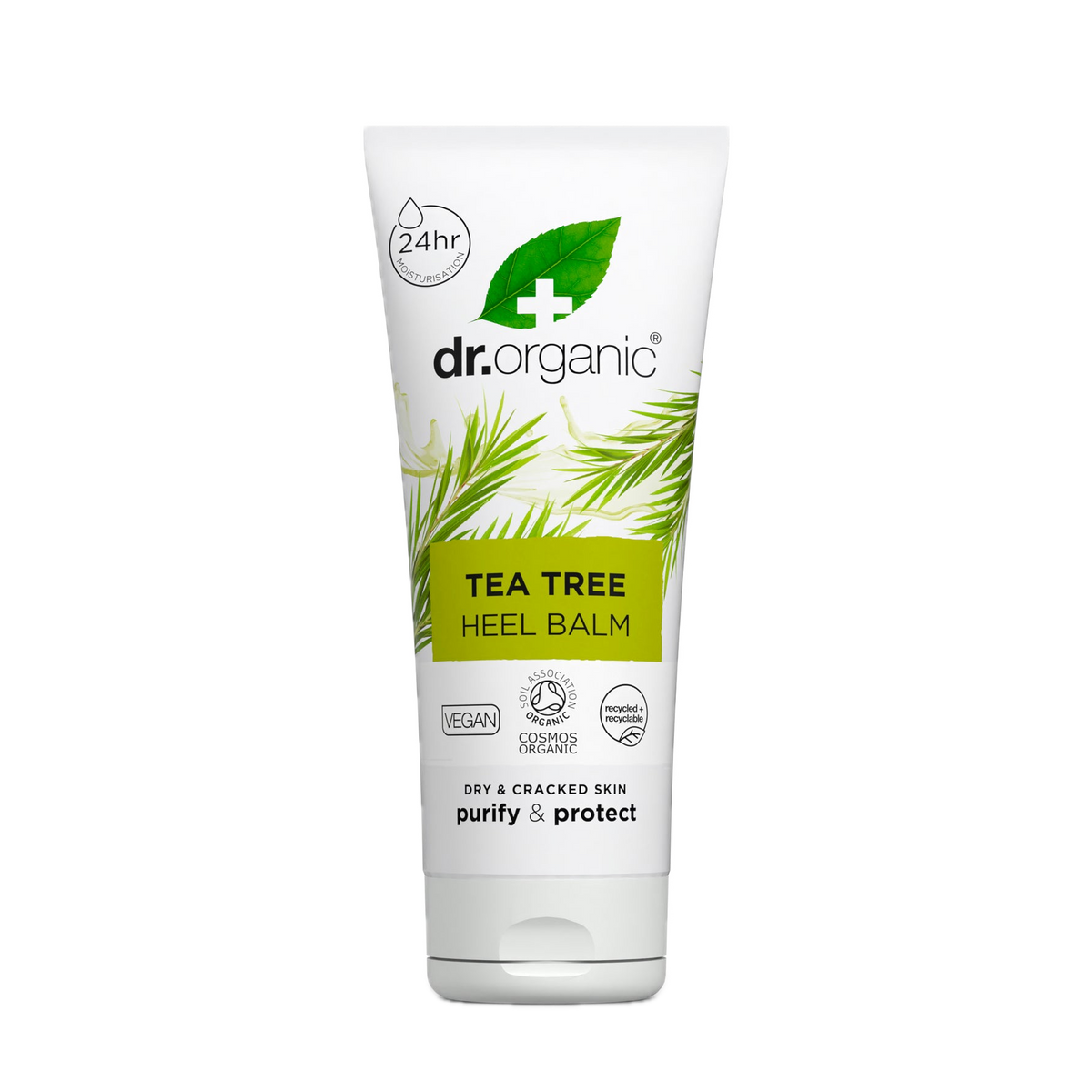 Bálsamo para Talones Agrietados de Árbol de Té · Dr Organic · 100 ml