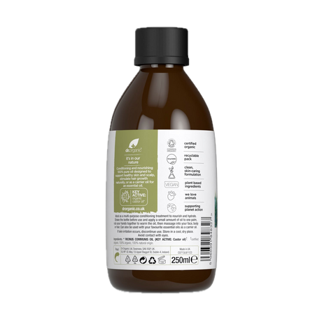 Aceite de Ricino · Dr Organic · 250 ml