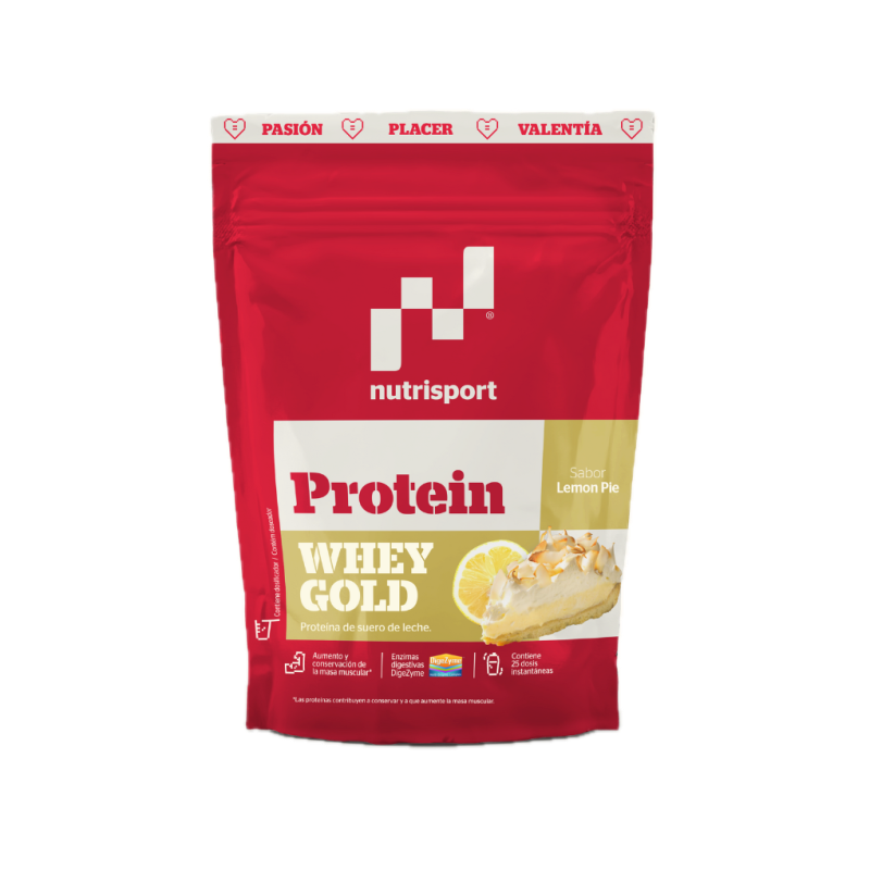 Whey Gold Protein Lemon Pie · Nutrisport · 500 gramos