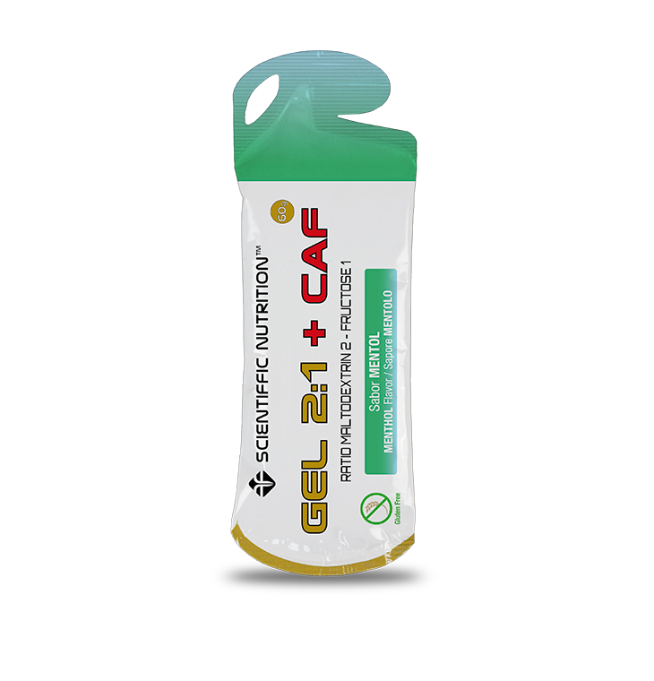 Gel Energético 2:1 + CAF Sabor Mentol · Scientiffic Nutrition · 60 gramos