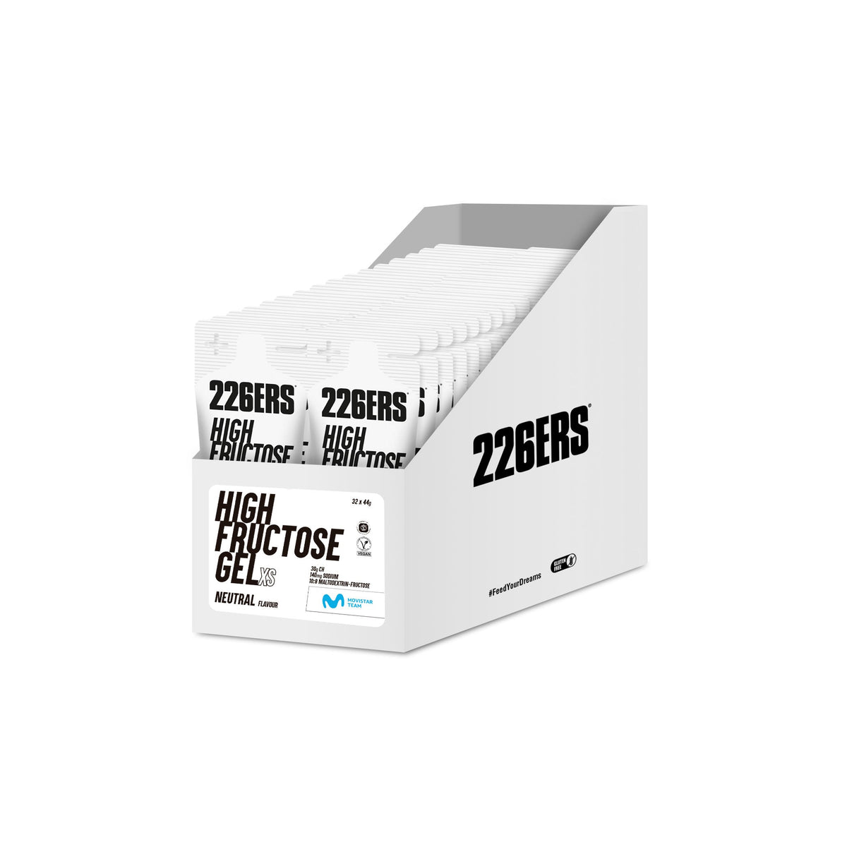 Pack High Fructose Gel XS Neutro · 226ERS · 32×44 gramos