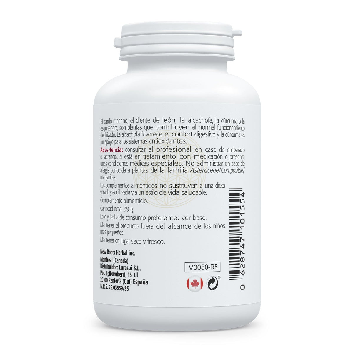 Liver · Sura Vitasan — información nutricional