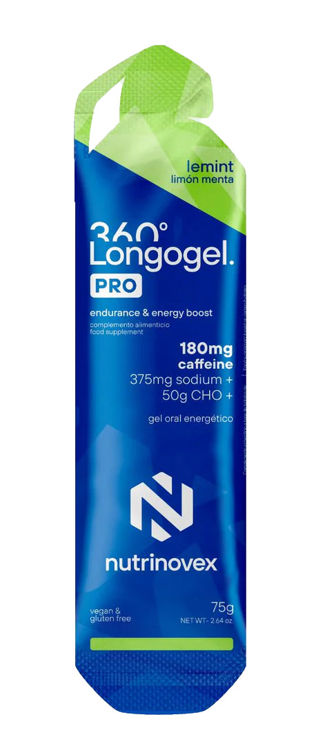 Longogel 360 Pro: Sabor Limón Menta · Nutrinovex · 75 gramos