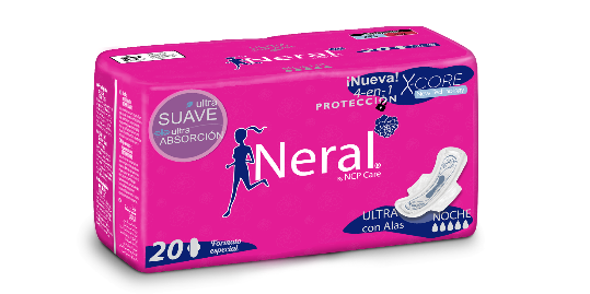 Compresas con Alas Ultra Noche · Neral · 20 unidades