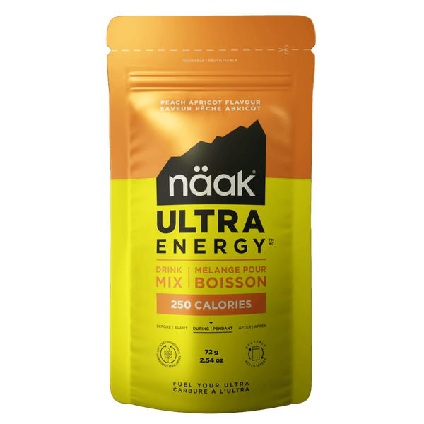 Bebida Ultra Energy Drink Mix Melocotón Albaricoque · Naak · 72 gramos