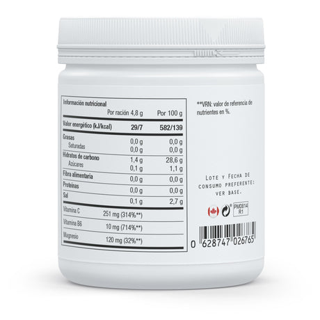 Re-lectrolites · Sura Vitasan — información nutricional electrolitos