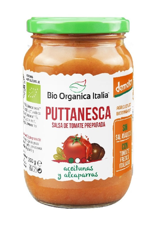 Salsa Tomate Puttanesca · Bio Organica Italia · 350 gramos