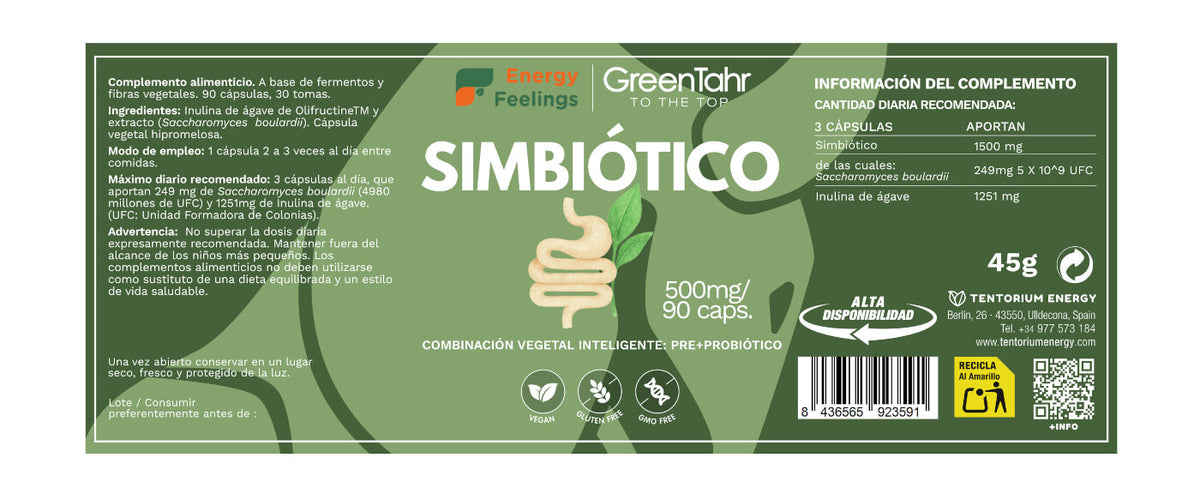 Simbiótico · Energy Feelings · 90 cápsulas