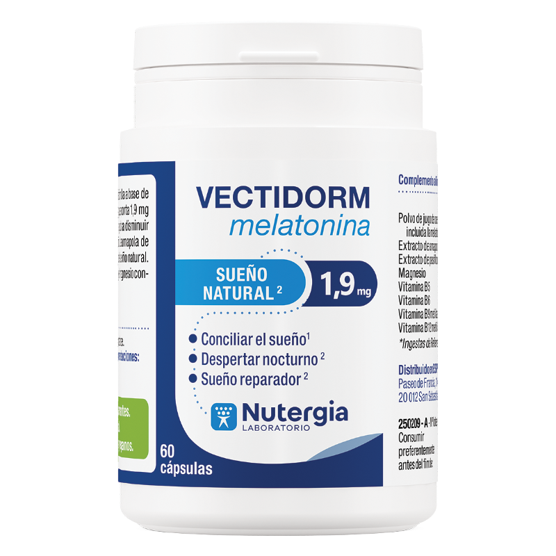 Vectidorm Melatonina 1,9 · Nutergia · 60 cápsulas