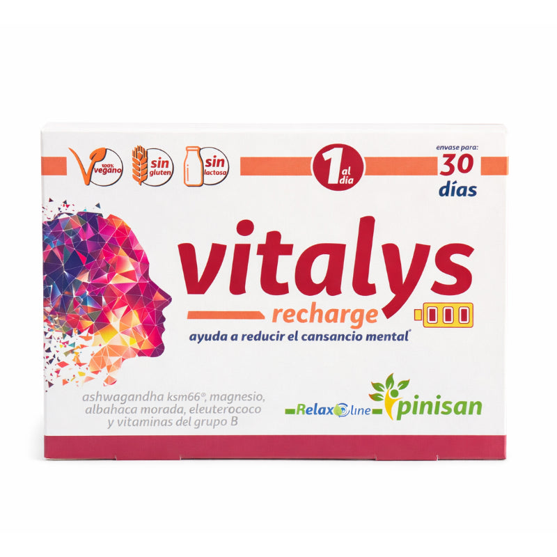 Vitalys Recharge · Pinisan · 30 cápsulas