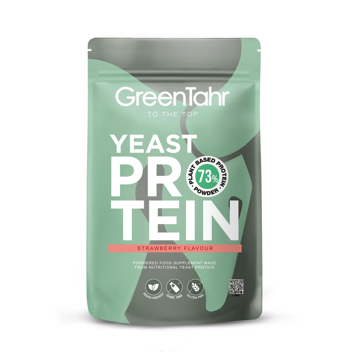 Proteína de Levadura Nutricional 73% Fresa · Green Tahr · 750 gramos