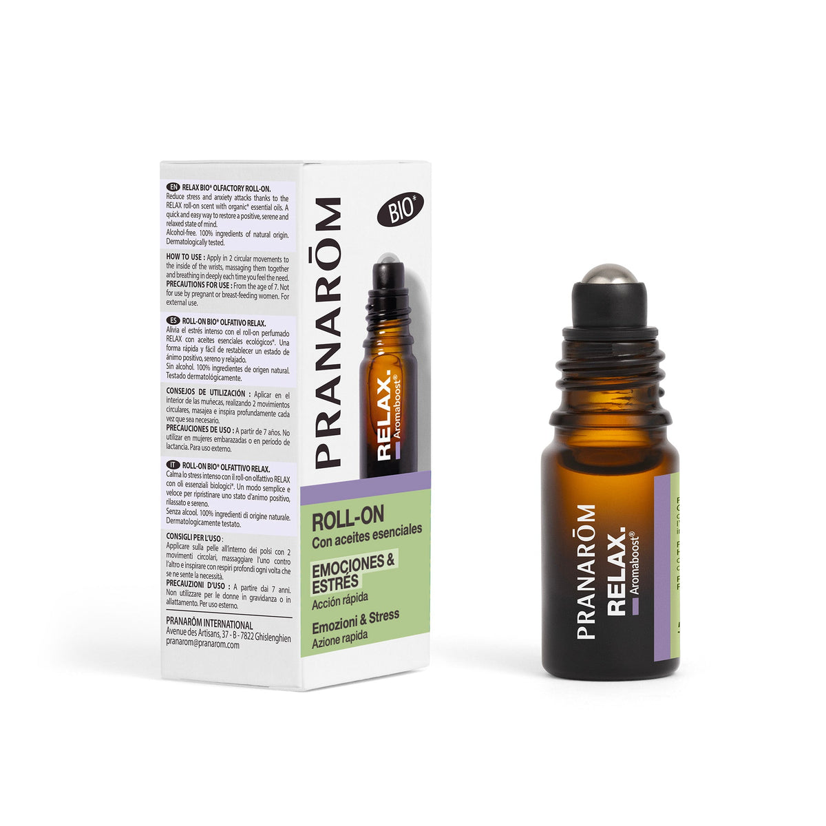 Roll On Relax Bio · Pranarom · 5 ml