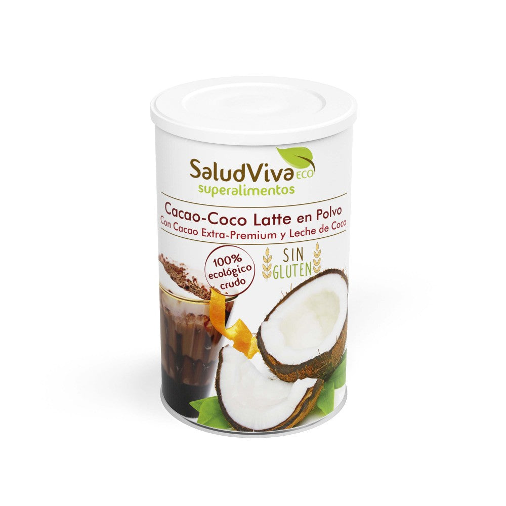 Cacao-Coco Latte en Polvo Eco · Salud Viva · 250 gramos