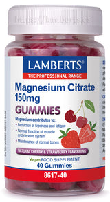 Citrato de Magnesio · Lamberts · 40 gummies